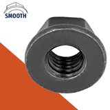 Smooth Flange Nut DIN 6923,Stainless + Black Oxide,Coarse Thread