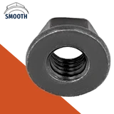 Smooth Flange Nut DIN 6923,Stainless + Black Oxide,Coarse Thread