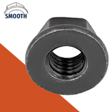 Smooth Flange Nut DIN 6923,Stainless + Black Oxide,Coarse Thread