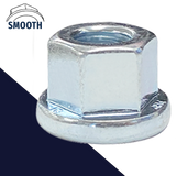 Tall Collar Flange Nut,Steel Class 10 Zinc Plated,DIN 6331