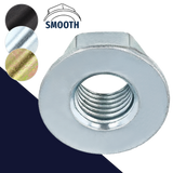 Non-Standard Smooth Flange Nuts,Steel, Various Finishes,Coarse Thread