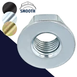 Non-Standard Smooth Flange Nuts,Steel, Various Finishes,Coarse Thread