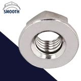 M8X1.25 Narrow Flange Nut,Stainless Steel,Coarse 12mm Wrench