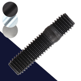 M10X1.25 Double End,Class 10.9 Steel,Fine Thread Stud