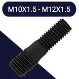 M10X1.5 + M12X1.5 Combi Thread Stud Class 10.9 Steel