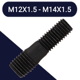M12X1.5 + M14X1.5 Combi Thread Stud Class 10.9 Steel