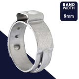 PEXGrip Plumbing 23.3mm,Stepless Ear Clamp,Stainless Steel