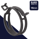 Clamp Wide Band Full Tab Constant Tension 9mm - 50mm Clamp Wide Band Full Tab Constant Tension 9mm - 50mm