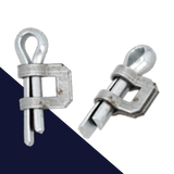 Continuous Banding Buckle,Spit Pin Closure, Reusable,Steel, Zinc Plated