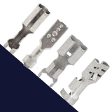 2.8mm Female Spade,With / Without Tab,Double Crimp, Uninsulated