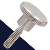 M8X1.25 Thumb Screw,DIN 464 Knurled Head,A2 Stainless Steel, High Type