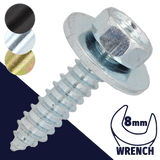 M4.8 Loose Washer Tapping,Steel Zinc Plated,SEMS Sheet Metal Screw