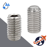 M1.6X0.35 Cup Point Set Screw,A4 Stainless Steel,ISO 4029 / DIN 916