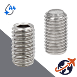 M1.6X0.35 Cup Point Set Screw,A4 Stainless Steel,ISO 4029 / DIN 916