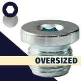 Flanged Allen Socket Plug,Steel, M33+,DIN 908