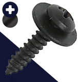 M4.2 Self Tapping Loose Washer Screw Phillips Pan Head Black M4.2 Self Tapping Loose Washer Screw Phillips Pan Head Black