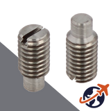 M10X1.5 Slotted Set Screw,14H Steel DOG POINT,DIN 417 / ISO 7435