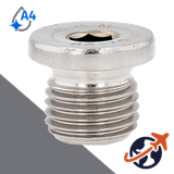 Flanged Allen Socket Plug,DIN 908,A4 Stainless Steel
