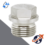 Flanged Allen Socket Plug,DIN 910,A4 Stainless Steel