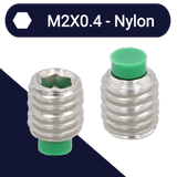 M2 Nylon Tip Set Screw,Stainless Steel,Nylon Dog Point