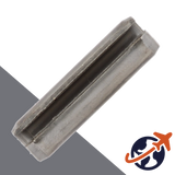 M1.5 Slotted Spring/Rolled Pin,A1 / AISI 303 Stainless,ISO 8752