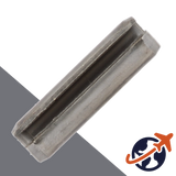 M1.5 Slotted Spring/Rolled Pin,A1 / AISI 303 Stainless,ISO 8752