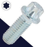 M8X1.25 External Six Lobe Flange Bolt 10.9 Steel DIN 34800