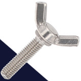 M3X0.5 Wing Bolt,American Straight Wing,A2 Stainless Steel