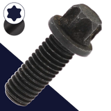 M7X1.0 External Six-Lobe Flange Bolt - Class 10.9 Black