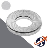 Conical X-Series OVERSIZED,Nord-Lock Steel Zinc Flake,Wedge Dual-Lock NLXsp