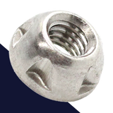 Kinmar Reusable Nut,M5-M8, Stainless Steel,Security Applications