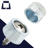 Security Nut Case Hardened Steel CR-3 Zinc