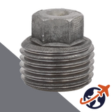 External Taper Hex Drive Plug,DIN 909,Class 5.8 Steel