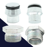 Metric Compression Plug,Female + Male,24 Degree Sealing Surface