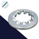 Serrated Internal Star Lock Washer Type JZC Zinc Plated