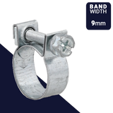 Clamp ABA MINI S10 Screw Combi Slot Drive W1 Galvanized Steel Clamp ABA MINI S10 Screw Combi Slot Drive W1 Galvanized Steel