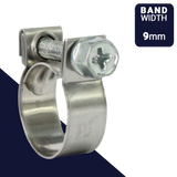 ABA MINI S40 Screw Clamp,Cross Drive External Hex,W4 ALL Stainless Steel