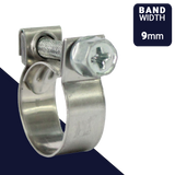 ABA MINI S40 Screw Clamp,Cross Drive External Hex,W4 ALL Stainless Steel