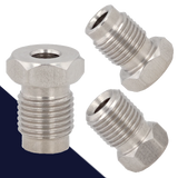 M10X1.0 Brake End,Double + Bubble Flare,4.75mm Line, Stainless