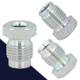 M10X1.0 Brake End,Double + Bubble Flare,4.75mm Line, Steel