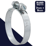 Norma Slotted Screw Clamp,S Series Cheese Head,W1 Galvanized Steel