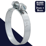 Norma Slotted Screw Clamp,S Series Cheese Head,W1 Galvanized Steel
