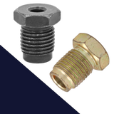 M12X1.25 Brake End,Double + Bubble Flare,1/4" + 3/16" Line