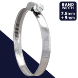 Clamp W2 Steel 7.5mm + 9mm Band Norma TORRO/GEMI Clamp W2 Steel 7.5mm + 9mm Band Norma TORRO/GEMI