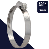 Clamp Norma TORRO Band Width 9mm W4 / AISI 304 Stainless