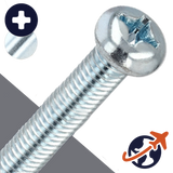 M5X0.9 Ex Coarse Pan Head,Retired JIS Thread,Steel, Zinc Plated