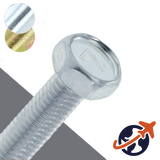 M8X1.25 JIS 7-Mark Hex 12mm WAF - Steel JIS B-1180