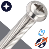 M3X0.6 Ex Coarse Pan Head,Retired JIS Thread,Stainless