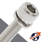 M2.6X0.45 Socket Head SEMS LW - Stainless