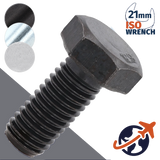 M14X2.0 ISO Hex Bolt,Steel 10.9 Zinc Plated,ISO 4014/4017 - 21mm WAF